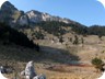 On our way up towards Tomorri. A shepherd's den at the right