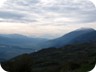 Early morning view along the Vjosa valley. The snow capped mountain is Dhembel