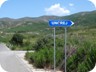 The turn-off to Ungrej, on the Lezha-Vaudejes road