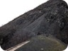 The Via Egnatia (here transformed into an Enver Hoxha military road) swallowed by the mountain side.