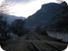 Railway crossing in Mirake, the trailhead for the hike.