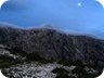 Mali i Çikës  in a veil of clouds, seen from Llogara Pass