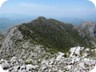 View north from the main summit. The pyramid of the weatherstation is visible on the major bump in the ridge. We went there on a different trail, starting in Kalumet.