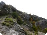 The switchbacks on the old military road leading to Kosmas Castle