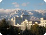 Ashgabat in November. First snow in the Kopet Dag Mountains