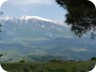 The southern summit of Tomorri mountain. When the snow is gone, one may drive to the summit by car. 