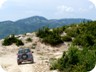 In Cacabezë, we orient towards the west. Views open up to the Vrap mountains (see separate 4WD trail and climb)