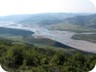 The trail leads high above the Vjosa Valley