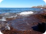 At the shore of Lake Issykul. 