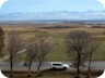 Near some ancient tombs - or burial mounds. Looking across the lake.